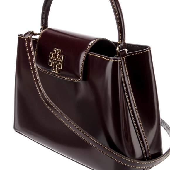Tory Burch Britten Top Handle Patent Leather
Claret Red - Picture 7 of 8